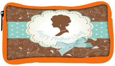 

Snoogg Eco Friendly Canvas Mothers Day Card Cute Vintage Frames With Ladies Silhouettes Student Pen Pencil Case Coin Purse Pouch Cosmetic Makeup Bag (ORANGE) Pouch(Multicolor)