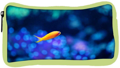 

Snoogg Eco Friendly Canvas Fish Designer Student Pen Pencil Case Coin Purse Pouch Cosmetic Makeup Bag (GREEN) Pouch(Multicolor)