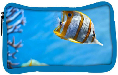 

Snoogg Eco Friendly Canvas Colorful Fish Designer Student Pen Pencil Case Coin Purse Pouch Cosmetic Makeup Bag (BLUE) Pouch(Multicolor)