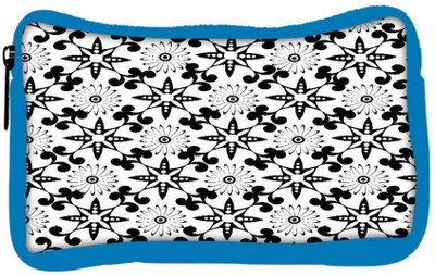

Snoogg Eco Friendly Canvas White Floral Black Designer Student Pen Pencil Case Coin Purse Pouch Cosmetic Makeup Bag (BLUE) Pouch(Multicolor)