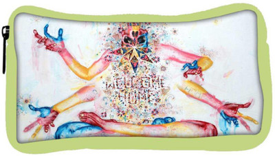 

Snoogg Eco Friendly Canvas Four Hands Designer Student Pen Pencil Case Coin Purse Pouch Cosmetic Makeup Bag (GREEN) Pouch(Multicolor)