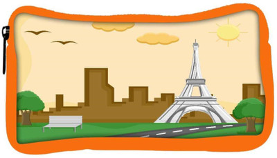 

Snoogg Eco Friendly Canvas France Eiffel Tower Cartoon Background Vector Student Pen Pencil Case Coin Purse Pouch Cosmetic Makeup Bag (ORANGE) Pouch(Multicolor)