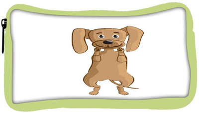 

Snoogg Eco Friendly Canvas Dog Student Pen Pencil Case Coin Purse Pouch Cosmetic Makeup Bag (GREEN) Pouch(Multicolor)
