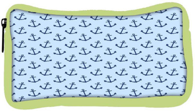 

Snoogg Eco Friendly Canvas Blue Anchor Designer Student Pen Pencil Case Coin Purse Pouch Cosmetic Makeup Bag (GREEN) Pouch(Multicolor)
