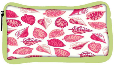 

Snoogg Eco Friendly Canvas Pink Leaves Designer Student Pen Pencil Case Coin Purse Pouch Cosmetic Makeup Bag (GREEN) Pouch(Multicolor)