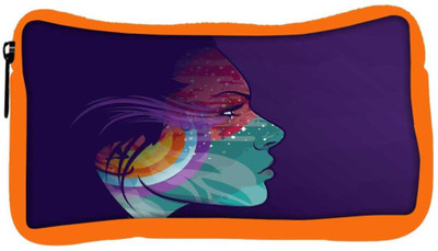 

Snoogg Eco Friendly Canvas Tattoo Lady Student Pen Pencil Case Coin Purse Pouch Cosmetic Makeup Bag (ORANGE) Pouch(Multicolor)