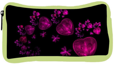 

Snoogg Eco Friendly Canvas Happy Valentine Heart Designer Student Pen Pencil Case Coin Purse Pouch Cosmetic Makeup Bag (GREEN) Pouch(Multicolor)