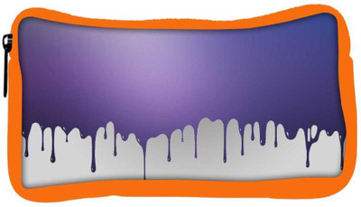 

Snoogg Eco Friendly Canvas Paint Droplets Student Pen Pencil Case Coin Purse Pouch Cosmetic Makeup Bag (ORANGE) Pouch(Multicolor)