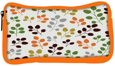 

Snoogg Eco Friendly Canvas Multicolor Leaves Designer Student Pen Pencil Case Coin Purse Pouch Cosmetic Makeup Bag (ORANGE) Pouch(Multicolor)