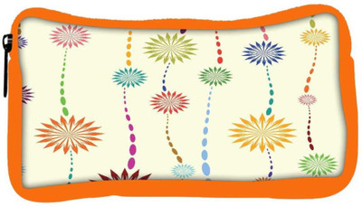 

Snoogg Eco Friendly Canvas Cream Petals Designer Student Pen Pencil Case Coin Purse Pouch Cosmetic Makeup Bag (ORANGE) Pouch(Multicolor)