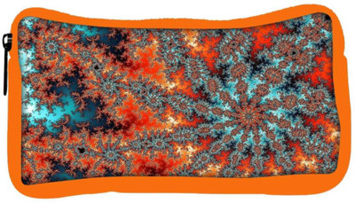 

Snoogg Eco Friendly Canvas Fractal Flower Abstract Designer Student Pen Pencil Case Coin Purse Pouch Cosmetic Makeup Bag (ORANGE) Pouch(Multicolor)