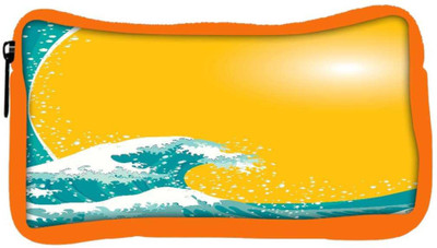 

Snoogg Eco Friendly Canvas The Great Wave Vector Background Student Pen Pencil Case Coin Purse Pouch Cosmetic Makeup Bag (ORANGE) Pouch(Multicolor)