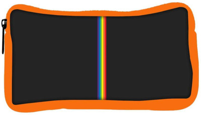 

Snoogg Eco Friendly Canvas Colored Stripes Abstract Designer Student Pen Pencil Case Coin Purse Pouch Cosmetic Makeup Bag (ORANGE) Pouch(Multicolor)