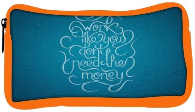 

Snoogg Eco Friendly Canvas Advice On Work And Money Designer Student Pen Pencil Case Coin Purse Pouch Cosmetic Makeup Bag (ORANGE) Pouch(Multicolor)