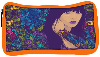 

Snoogg Eco Friendly Canvas Tattoo Flower Madam Student Pen Pencil Case Coin Purse Pouch Cosmetic Makeup Bag (ORANGE) Pouch(Multicolor)