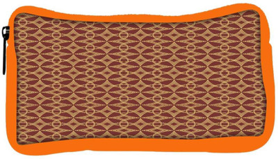 

Snoogg Eco Friendly Canvas Abstract Brown Pattern Designer Student Pen Pencil Case Coin Purse Pouch Cosmetic Makeup Bag (ORANGE) Pouch(Multicolor)