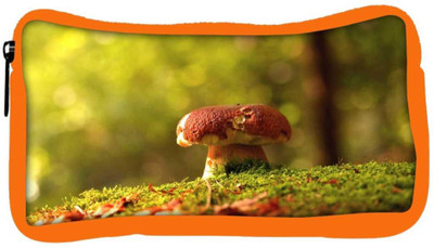 

Snoogg Eco Friendly Canvas Multicolor Mushroom Designer Student Pen Pencil Case Coin Purse Pouch Cosmetic Makeup Bag (ORANGE) Pouch(Multicolor)