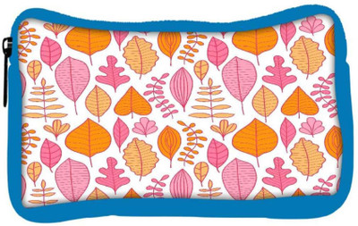 

Snoogg Eco Friendly Canvas Colorful Leaves Designer Student Pen Pencil Case Coin Purse Pouch Cosmetic Makeup Bag (BLUE) Pouch(Multicolor)