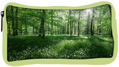 

Snoogg Eco Friendly Canvas White Flowers Designer Student Pen Pencil Case Coin Purse Pouch Cosmetic Makeup Bag (GREEN) Pouch(Multicolor)