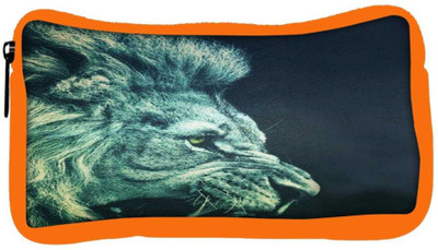 

Snoogg Eco Friendly Canvas Lion Fury Student Pen Pencil Case Coin Purse Pouch Cosmetic Makeup Bag (ORANGE) Pouch(Multicolor)