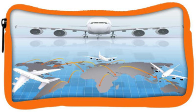 

Snoogg Eco Friendly Canvas Airplane Around The World Student Pen Pencil Case Coin Purse Pouch Cosmetic Makeup Bag (ORANGE) Pouch(Multicolor)