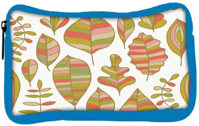 

Snoogg Eco Friendly Canvas Colorful Leaves White Designer Student Pen Pencil Case Coin Purse Pouch Cosmetic Makeup Bag (BLUE) Pouch(Multicolor)