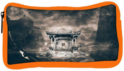 

Snoogg Eco Friendly Canvas Birds Flying Around The Small Temple Designer Student Pen Pencil Case Coin Purse Pouch Cosmetic Makeup Bag (ORANGE) Pouch(Multicolor)