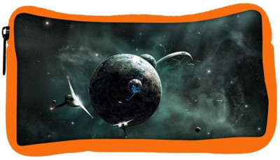 

Snoogg Eco Friendly Canvas Solar Space Designer Student Pen Pencil Case Coin Purse Pouch Cosmetic Makeup Bag (ORANGE) Pouch(Multicolor)