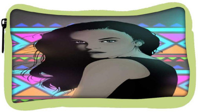 

Snoogg Eco Friendly Canvas Uber Style Chic Student Pen Pencil Case Coin Purse Pouch Cosmetic Makeup Bag (GREEN) Pouch(Multicolor)