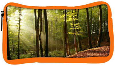 

Snoogg Eco Friendly Canvas Blossom Forest Designer Student Pen Pencil Case Coin Purse Pouch Cosmetic Makeup Bag (ORANGE) Pouch(Multicolor)