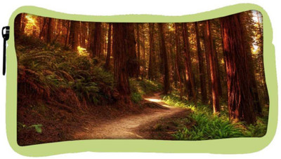 

Snoogg Eco Friendly Canvas Red Forest Designer Student Pen Pencil Case Coin Purse Pouch Cosmetic Makeup Bag (GREEN) Pouch(Multicolor)