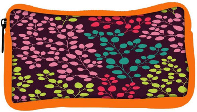

Snoogg Eco Friendly Canvas Seamless Leaf Pattern Student Pen Pencil Case Coin Purse Pouch Cosmetic Makeup Bag (ORANGE) Pouch(Multicolor)