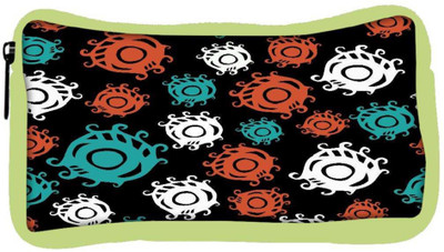 

Snoogg Eco Friendly Canvas Colorful Circles Black Designer Student Pen Pencil Case Coin Purse Pouch Cosmetic Makeup Bag (GREEN) Pouch(Multicolor)