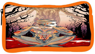 

Snoogg Eco Friendly Canvas Thinker'S Soul Student Pen Pencil Case Coin Purse Pouch Cosmetic Makeup Bag (ORANGE) Pouch(Multicolor)