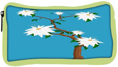 

Snoogg Eco Friendly Canvas White Flowers Plant Student Pen Pencil Case Coin Purse Pouch Cosmetic Makeup Bag (GREEN) Pouch(Multicolor)