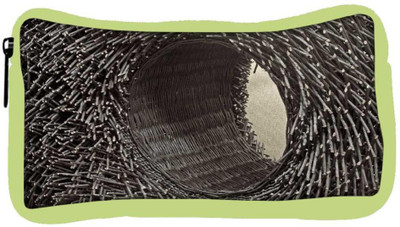 

Snoogg Eco Friendly Canvas Abstract Hole Basket Designer Student Pen Pencil Case Coin Purse Pouch Cosmetic Makeup Bag (GREEN) Pouch(Multicolor)