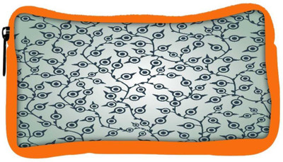 

Snoogg Eco Friendly Canvas Lite Color Pattern Designer Student Pen Pencil Case Coin Purse Pouch Cosmetic Makeup Bag (ORANGE) Pouch(Multicolor)