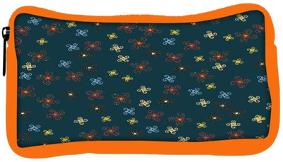 

Snoogg Eco Friendly Canvas Multicolor Designed Pattern Designer Student Pen Pencil Case Coin Purse Pouch Cosmetic Makeup Bag (ORANGE) Pouch(Multicolor)