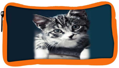 

Snoogg Eco Friendly Canvas Baby Cat Kitty Student Pen Pencil Case Coin Purse Pouch Cosmetic Makeup Bag (ORANGE) Pouch(Multicolor)