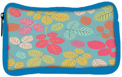

Snoogg Eco Friendly Canvas Colorful Leaves Designer Student Pen Pencil Case Coin Purse Pouch Cosmetic Makeup Bag (BLUE) Pouch(Multicolor)