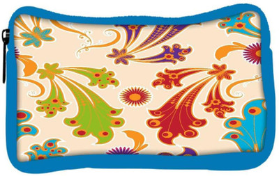 

Snoogg Eco Friendly Canvas Colorful Leaves Designer Student Pen Pencil Case Coin Purse Pouch Cosmetic Makeup Bag (BLUE) Pouch(Multicolor)