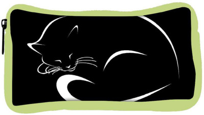 

Snoogg Eco Friendly Canvas Sleeping Cat Minimalistic Designer Student Pen Pencil Case Coin Purse Pouch Cosmetic Makeup Bag (GREEN) Pouch(Multicolor)