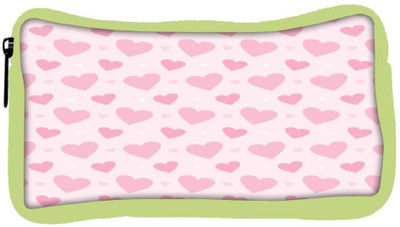 

Snoogg Eco Friendly Canvas Loving Heart Designer Student Pen Pencil Case Coin Purse Pouch Cosmetic Makeup Bag (GREEN) Pouch(Multicolor)