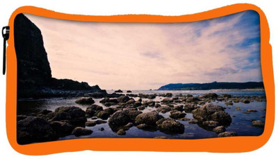 

Snoogg Eco Friendly Canvas Stones In The Sea Designer Student Pen Pencil Case Coin Purse Pouch Cosmetic Makeup Bag (ORANGE) Pouch(Multicolor)
