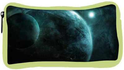 

Snoogg Eco Friendly Canvas Moon View Designer Student Pen Pencil Case Coin Purse Pouch Cosmetic Makeup Bag (GREEN) Pouch(Multicolor)