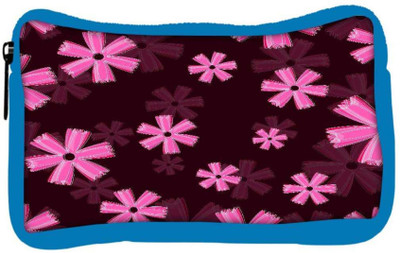 

Snoogg Eco Friendly Canvas Pink Floral Marron Pattern Designer Student Pen Pencil Case Coin Purse Pouch Cosmetic Makeup Bag (BLUE) Pouch(Multicolor)