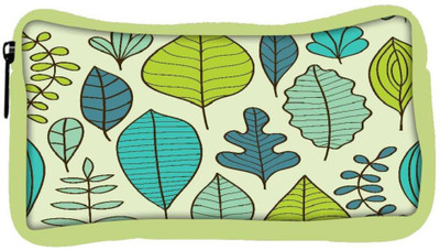 

Snoogg Eco Friendly Canvas Abstract Leaves Designer Student Pen Pencil Case Coin Purse Pouch Cosmetic Makeup Bag (GREEN) Pouch(Multicolor)