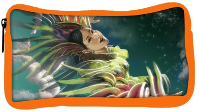 

Snoogg Eco Friendly Canvas Girl In Colors Designer Student Pen Pencil Case Coin Purse Pouch Cosmetic Makeup Bag (ORANGE) Pouch(Multicolor)