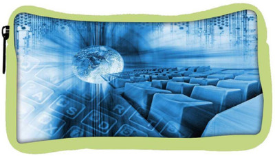 

Snoogg Eco Friendly Canvas Abstract Internet Background Student Pen Pencil Case Coin Purse Pouch Cosmetic Makeup Bag (GREEN) Pouch(Multicolor)