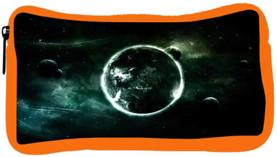 

Snoogg Eco Friendly Canvas Abstract Planets Designer Student Pen Pencil Case Coin Purse Pouch Cosmetic Makeup Bag (ORANGE) Pouch(Multicolor)